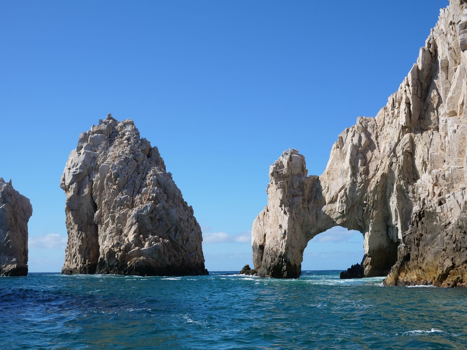 The rock arch and sea stacks at Land’s End, Cabo San Lucas